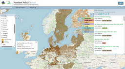 Screenshot des Portals zur Moorpolitik